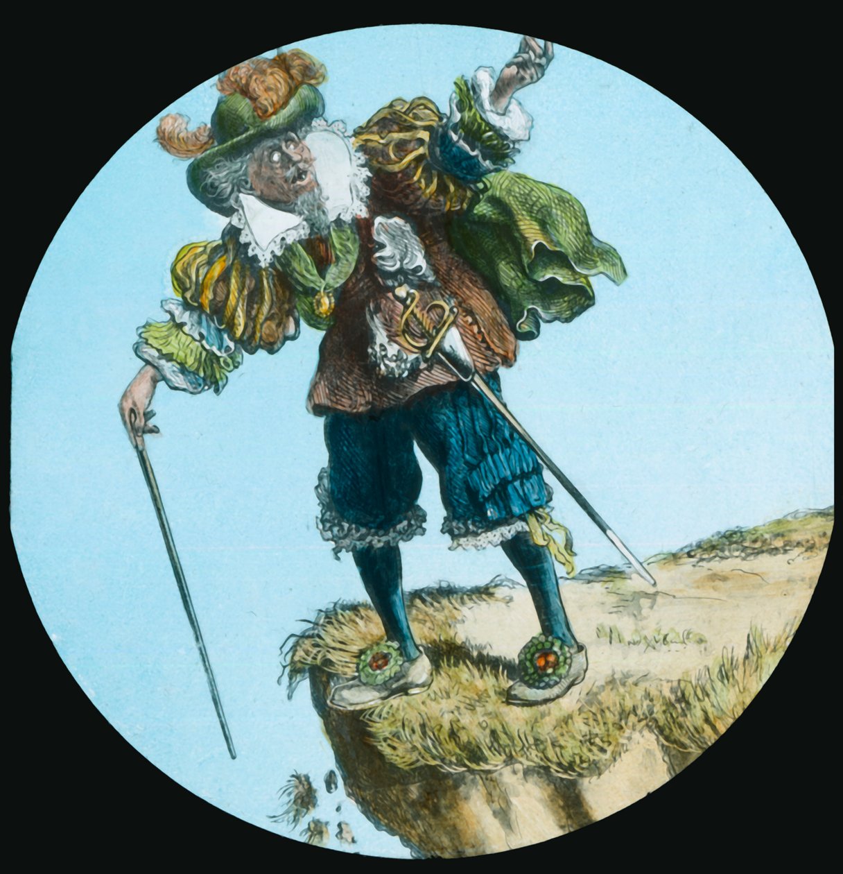 Ateist møter Pilgrim, c1910. av Unbekannt