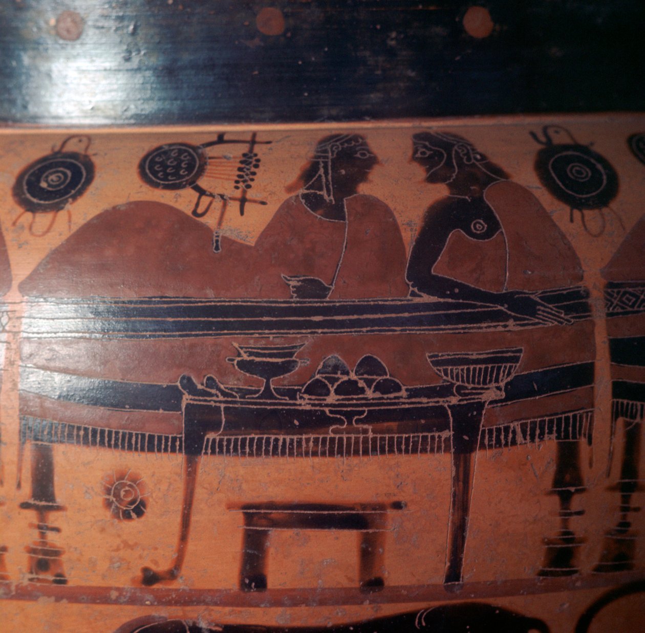 Lofts gresk vase med rød figur, ca. 600-tallet f.Kr av Unbekannt
