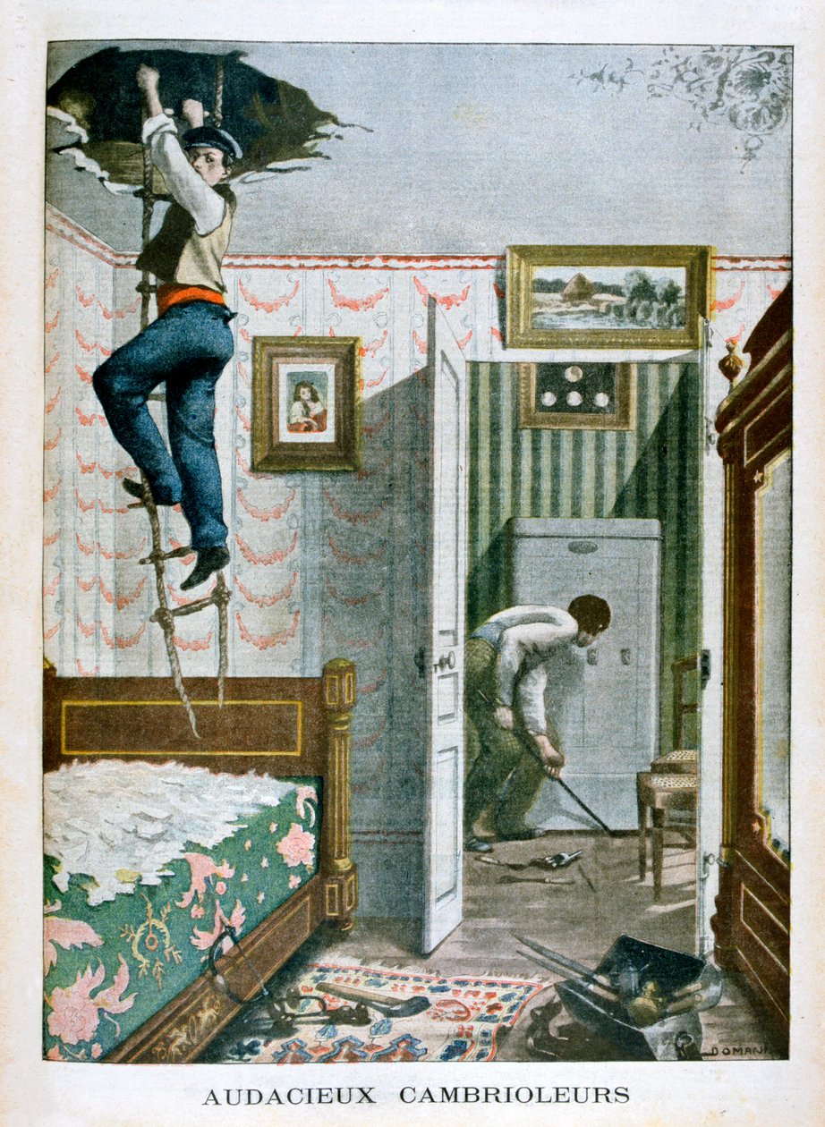 Frekke innbruddstyver, 1901 av Unbekannt