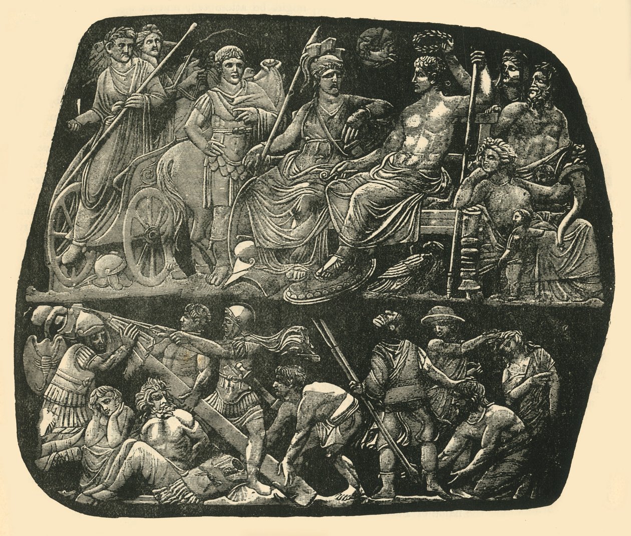 Augustus og Livia, 1890. av Unbekannt