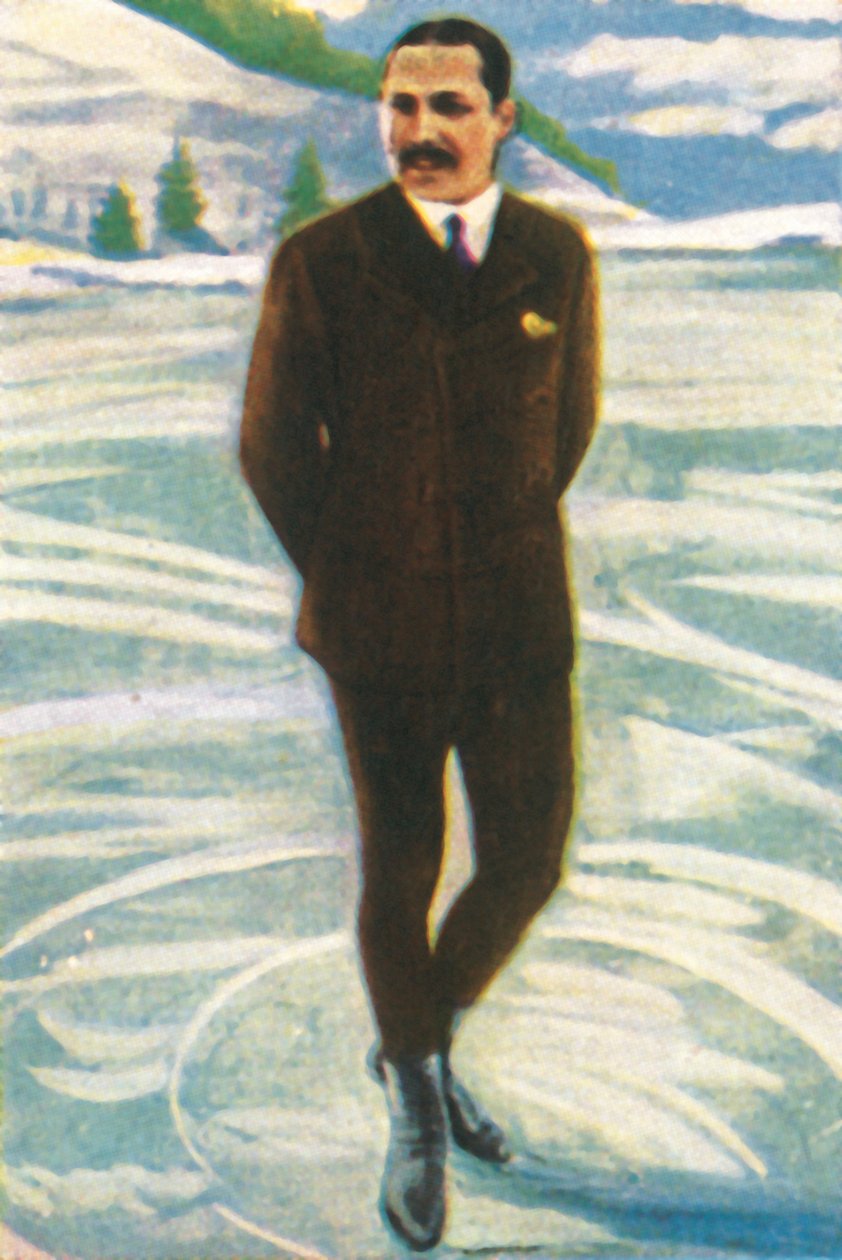Den østerrikske kunstløperen Willi Böckl, 1928. av Unbekannt