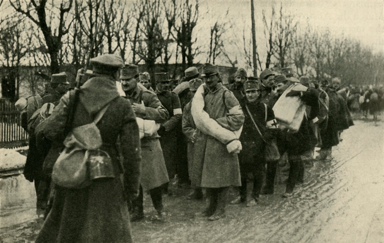 Østerrikske fanger, Przemysl, mars 1915, c1920. av Unbekannt