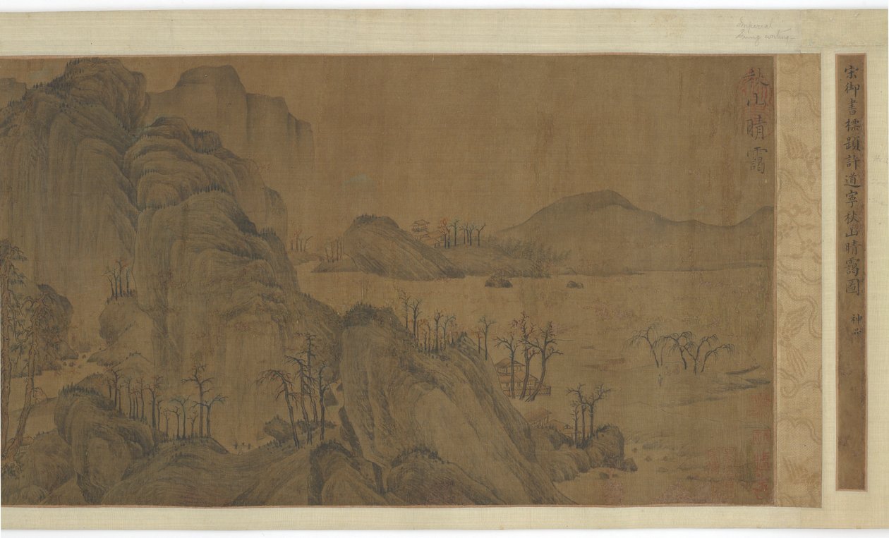 Autumn Mountains, Clearing Mist, 1500-1600-tallet. av Unbekannt