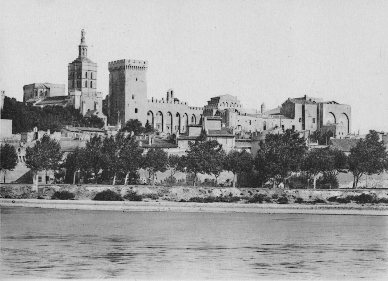 Avignon. - Rhône- og pavepalasset, c1925 av Unbekannt