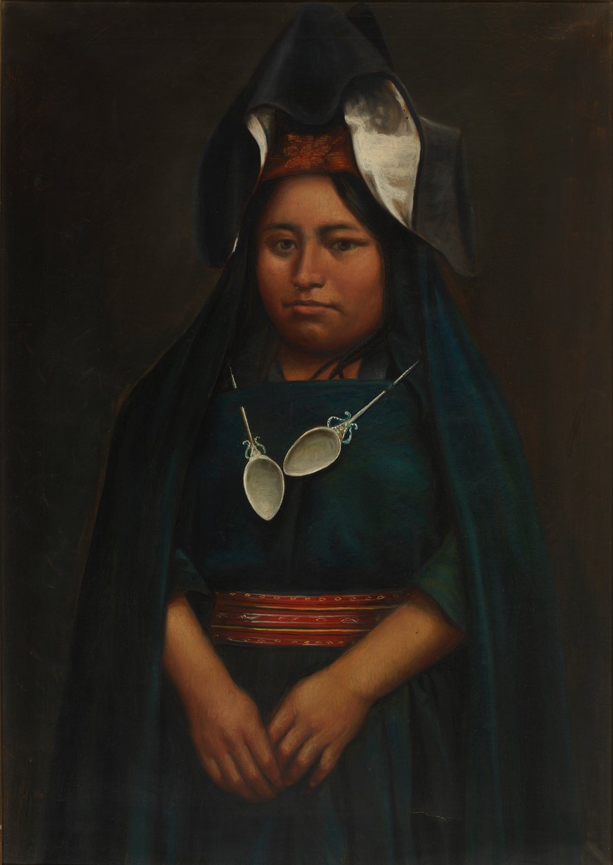 Aymara jente, ca. 1890-1892. av Unbekannt