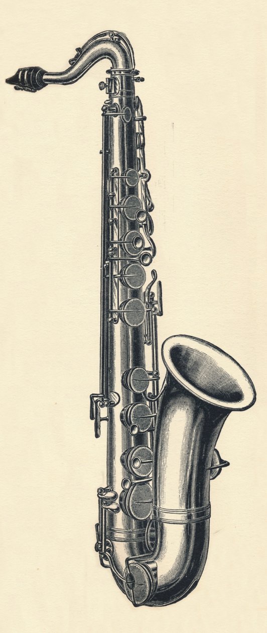 B tenorsaksofon, 1895. av Unbekannt