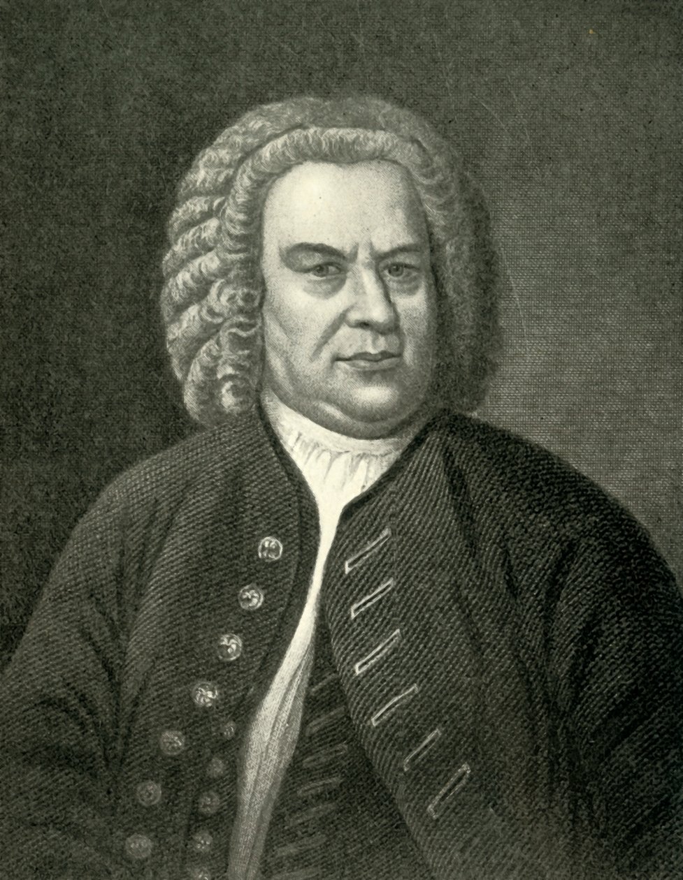 Bach, c1746, 1907. av Unbekannt