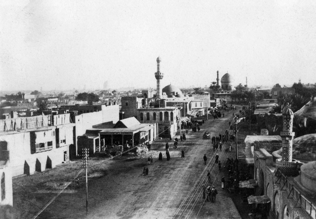 Bagdad foran nordporten, Irak, 1917-1919 av Unbekannt