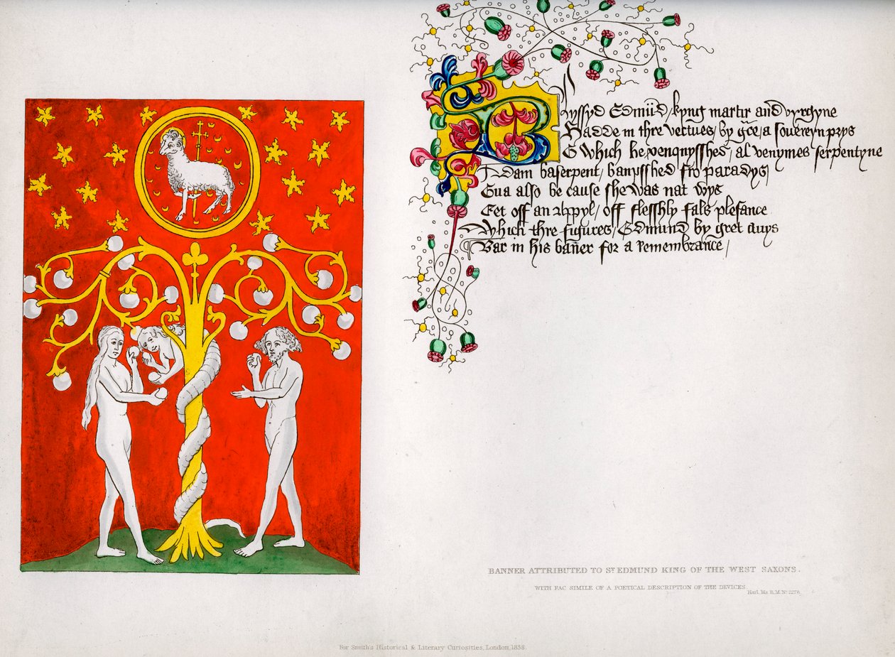 Banner og dikt, c1400-tallet, 1840 av Unbekannt