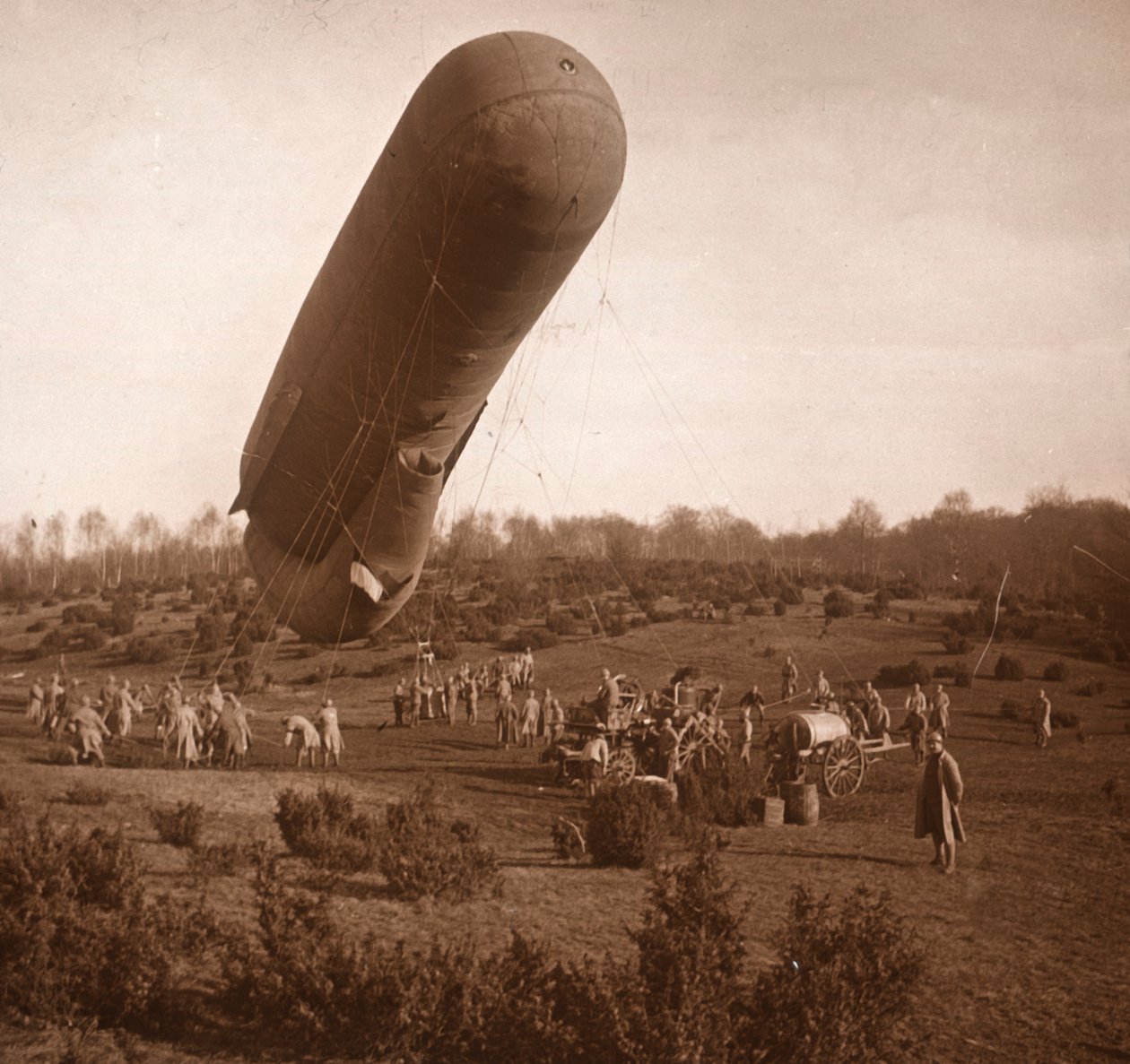 Sperreballong, Somme, Nord-Frankrike, c1914-c1918 av Unbekannt