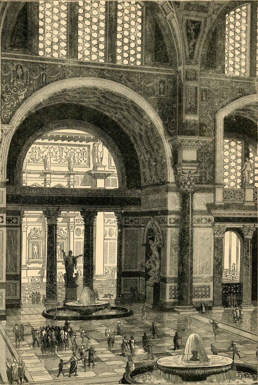 Baths of Caracalla restaurert, 1890. av Unbekannt