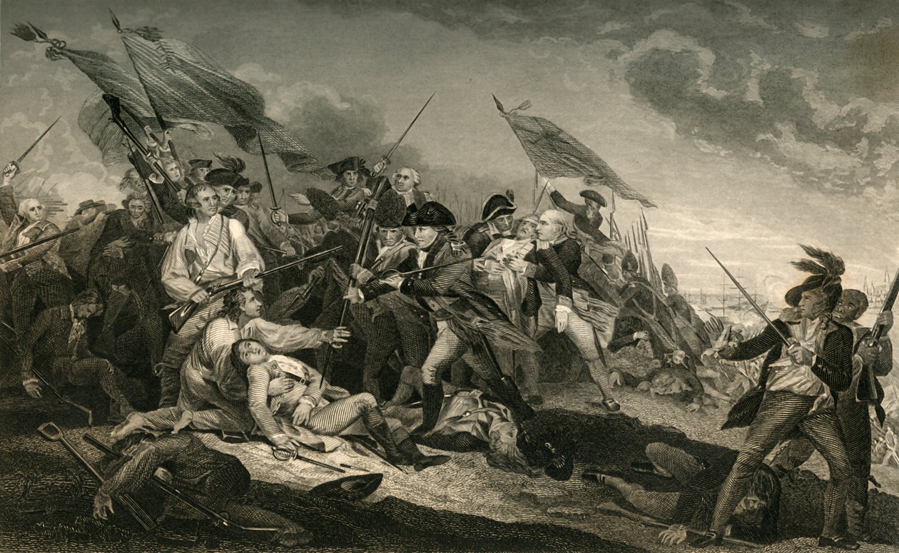 Slaget ved Bunker Hill, 1877. av Unbekannt