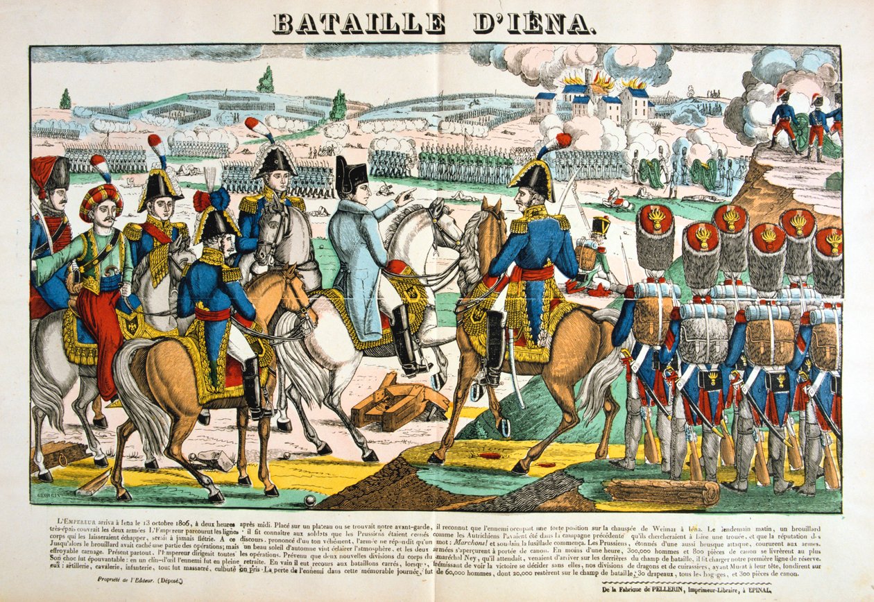 Slaget ved Jena, 14. oktober 1806, c1835 av Unbekannt