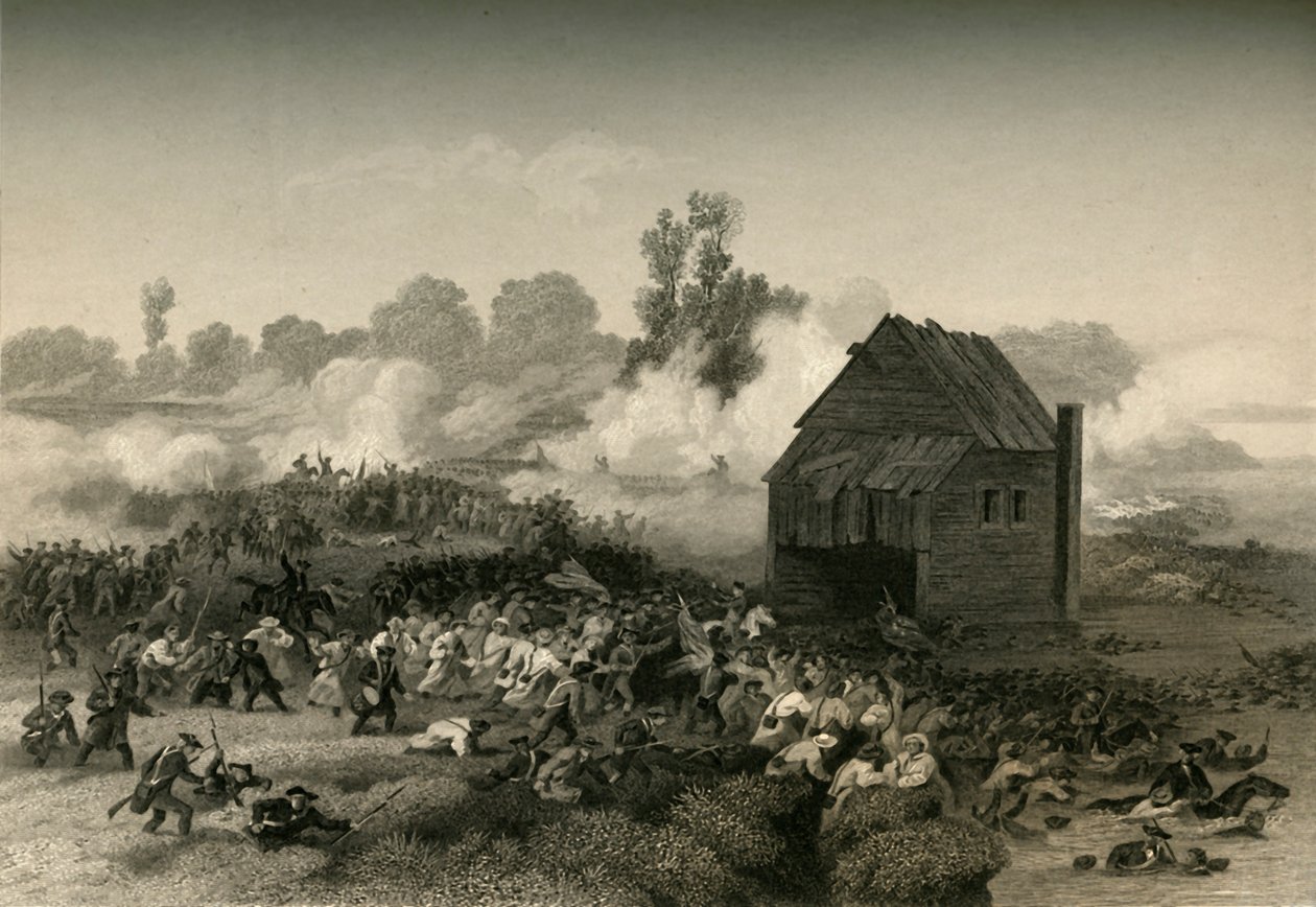Slaget ved Long Island, 1877. av Unbekannt