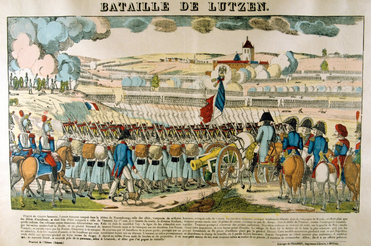 Slaget ved Lutzen, 2. mai 1813 av Unbekannt