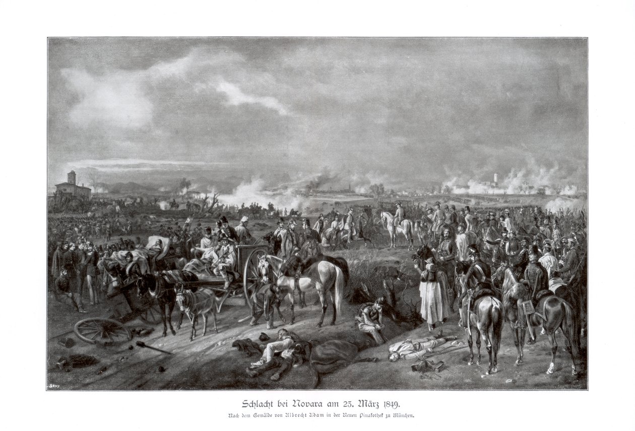 Slaget ved Novara, Italia, 23. mars 1849, 1900 av Unbekannt
