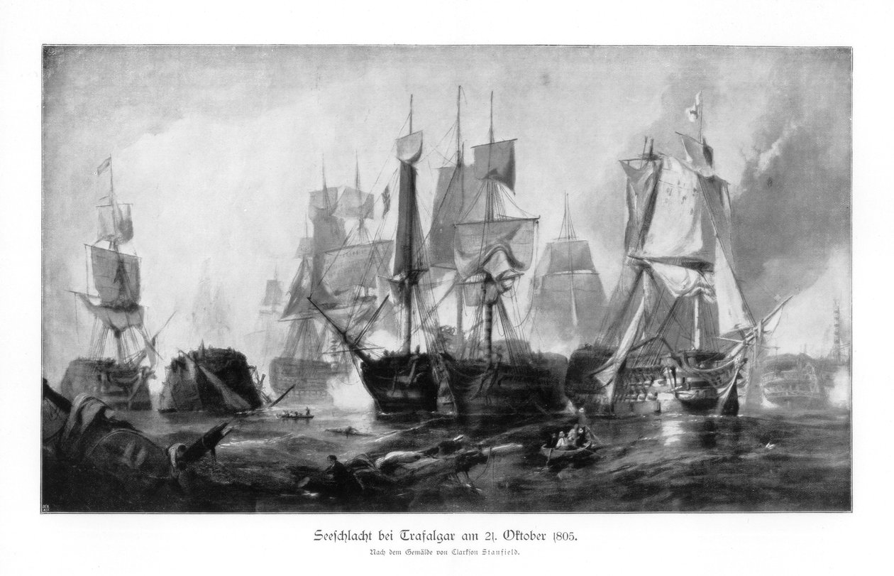 Slaget ved Trafalgar, 21. oktober 1805 1900 av Unbekannt