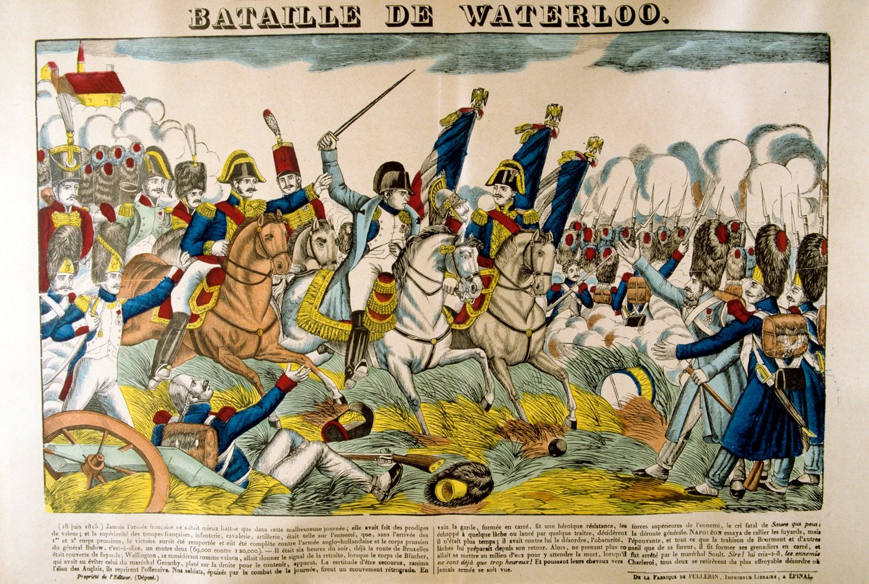 Slaget ved Waterloo, 18. juni 1815, 1800-tallet av Unbekannt