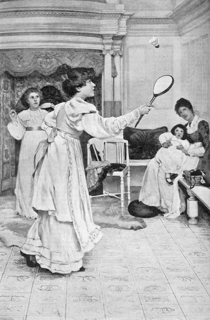 Battledore and Shuttlecock, 1906 av Unbekannt