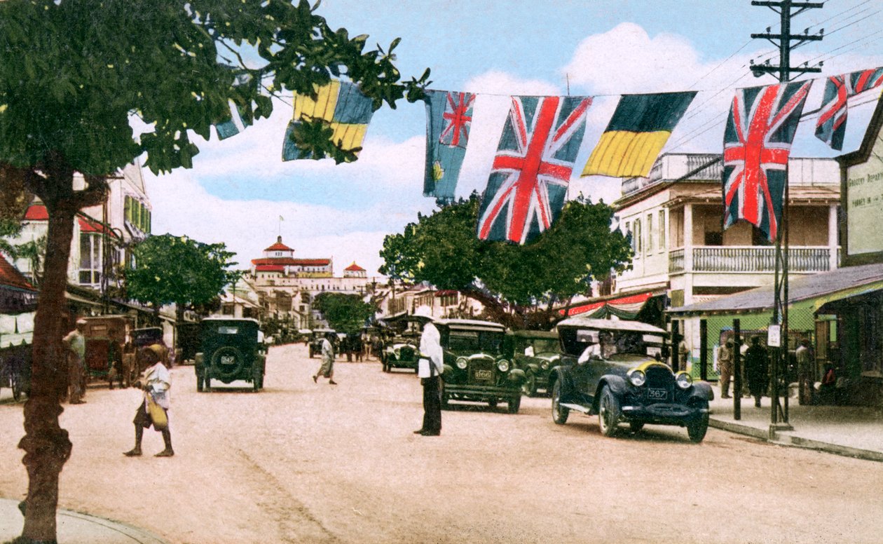 Bay Street, Nassau, Bahamas, 1931 av Unbekannt