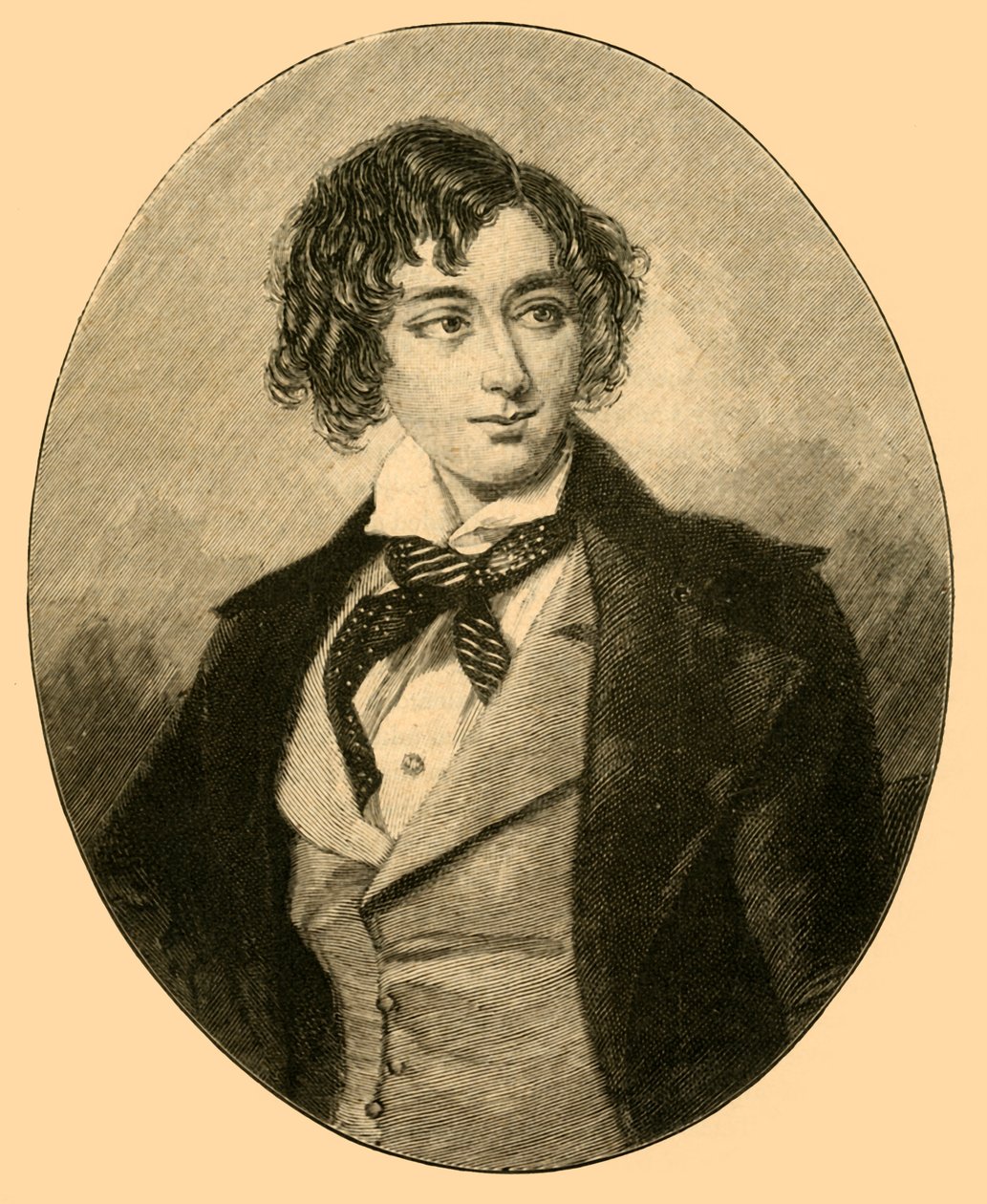 Benjamin Disraeli , britisk politiker, c1840 c1890. av Unbekannt