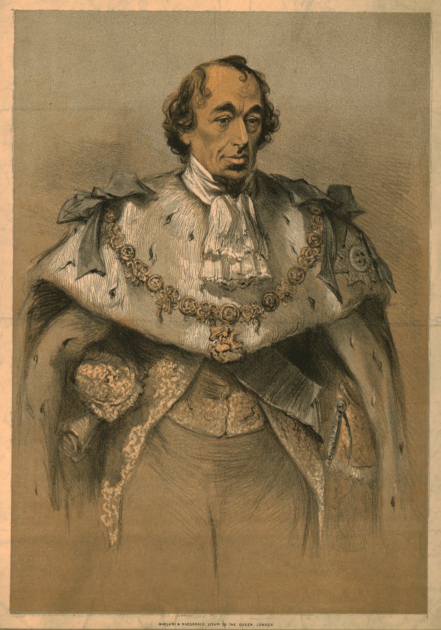 Benjamin Disraeli, c1870. av Unbekannt