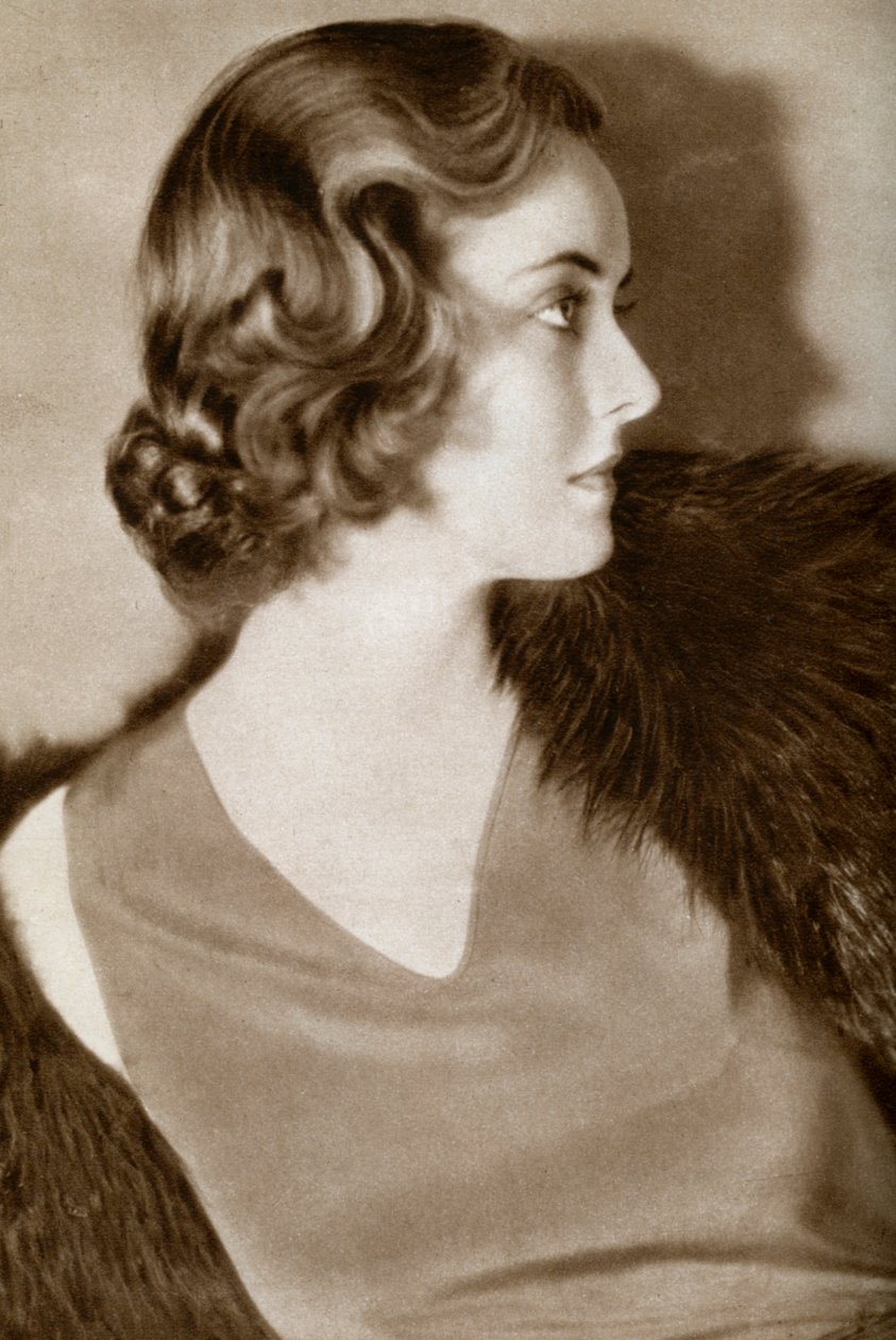 Bette Davis , amerikansk skuespillerinne, 1933 av Unbekannt