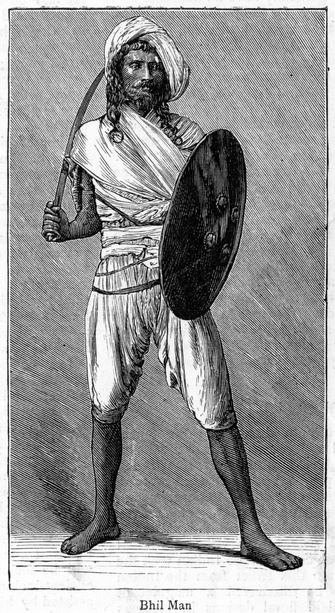 Bhil Mana, 1886 av Unbekannt