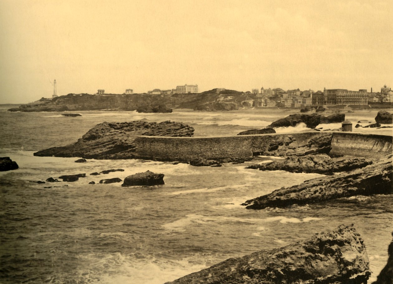 Biarritz - La Digue de la Cafetiere, c1930. av Unbekannt