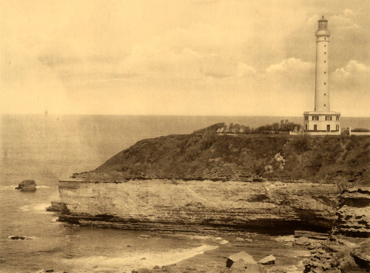Biarritz - Le Phare, Fyret, c1930. av Unbekannt
