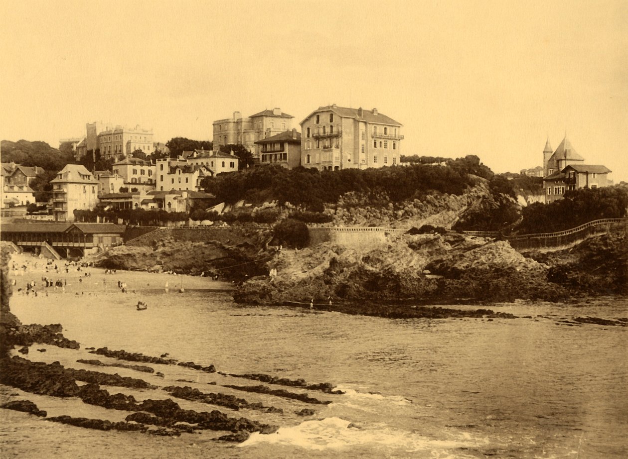 Biarritz - Den gamle havnen, c1930. av Unbekannt