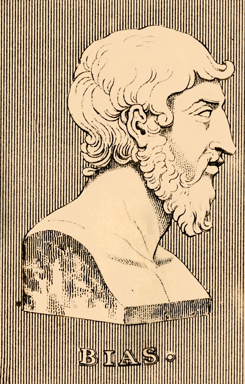 Bias, død 530 f.Kr., 1830. av Unbekannt