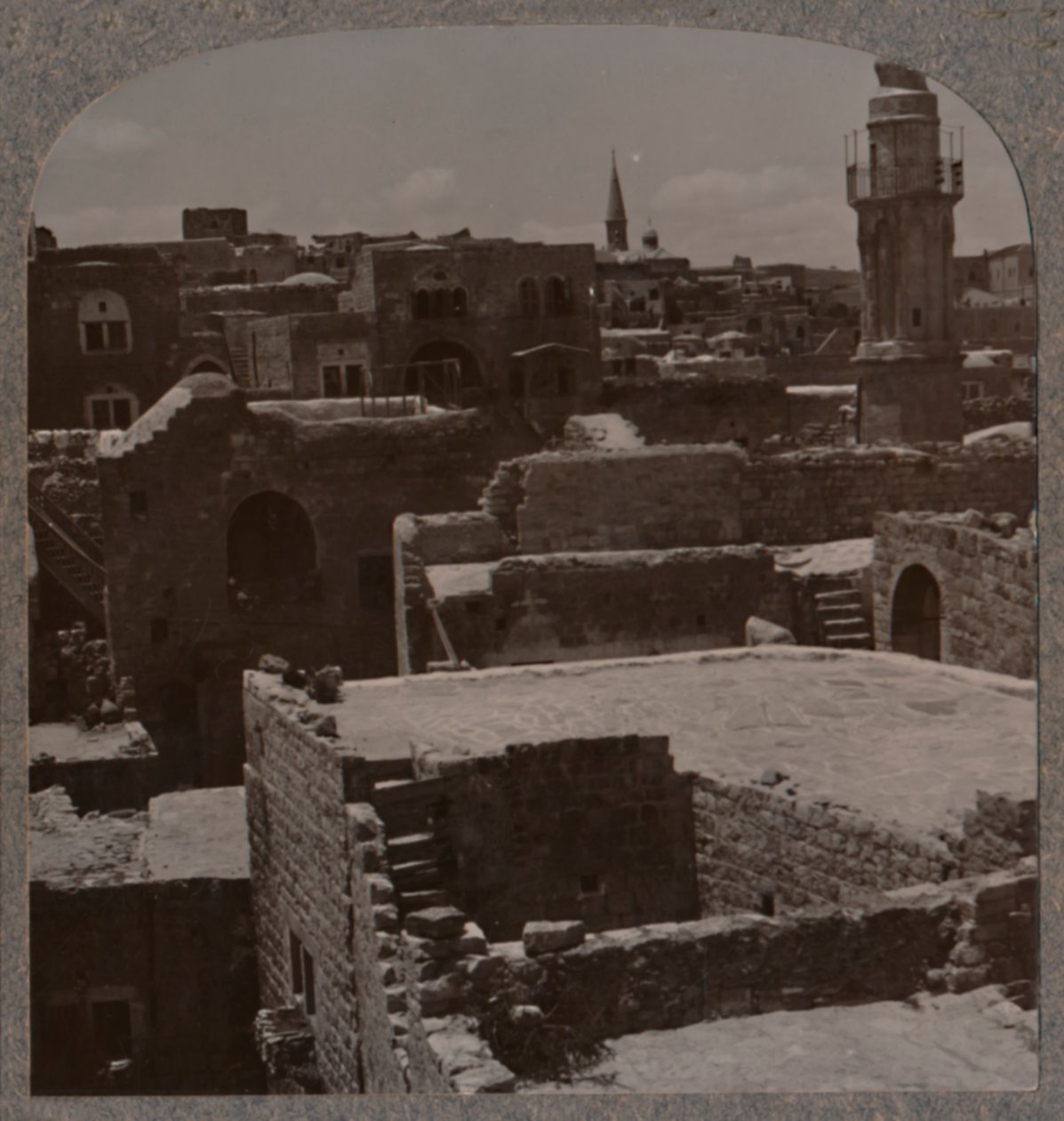 Lydda i fugleperspektiv, ca 1900 av Unbekannt