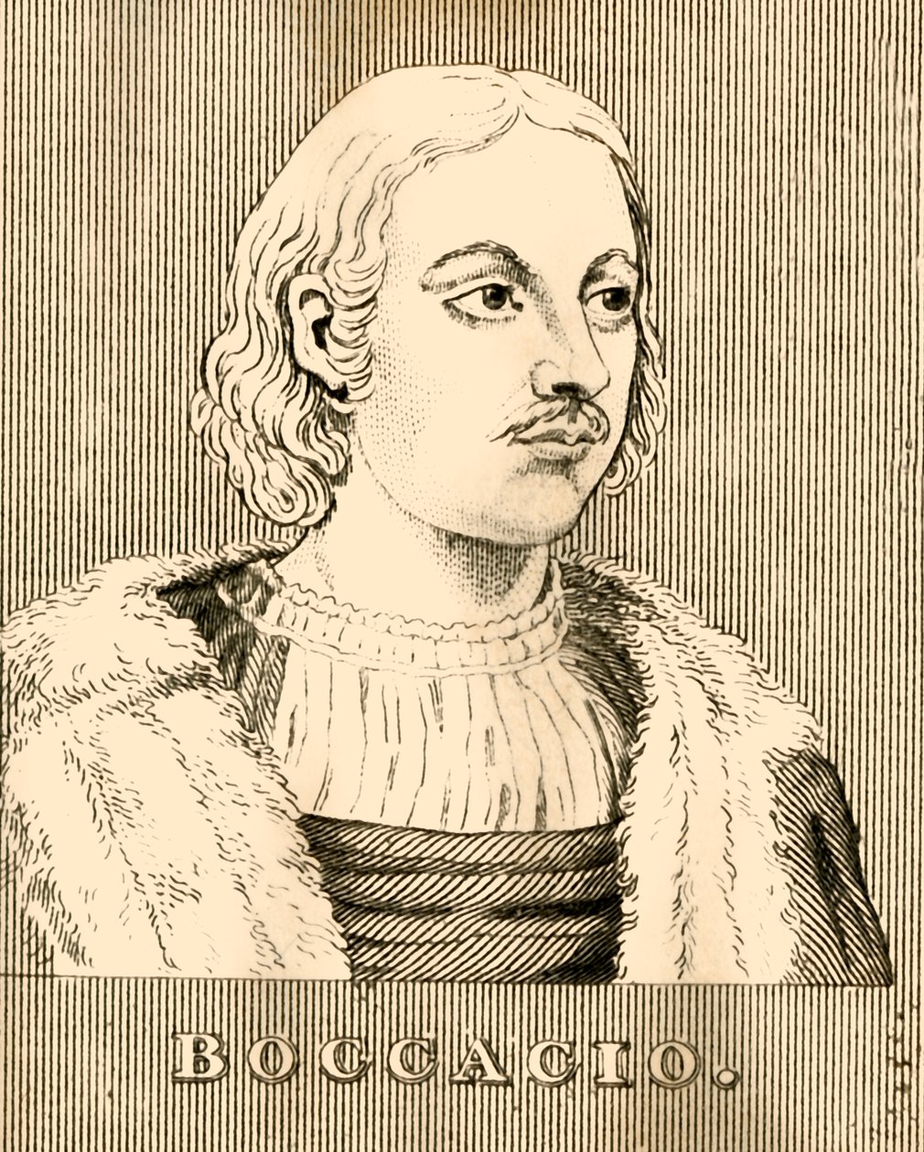 Boccaccio, 1313-1375, 1830. av Unbekannt