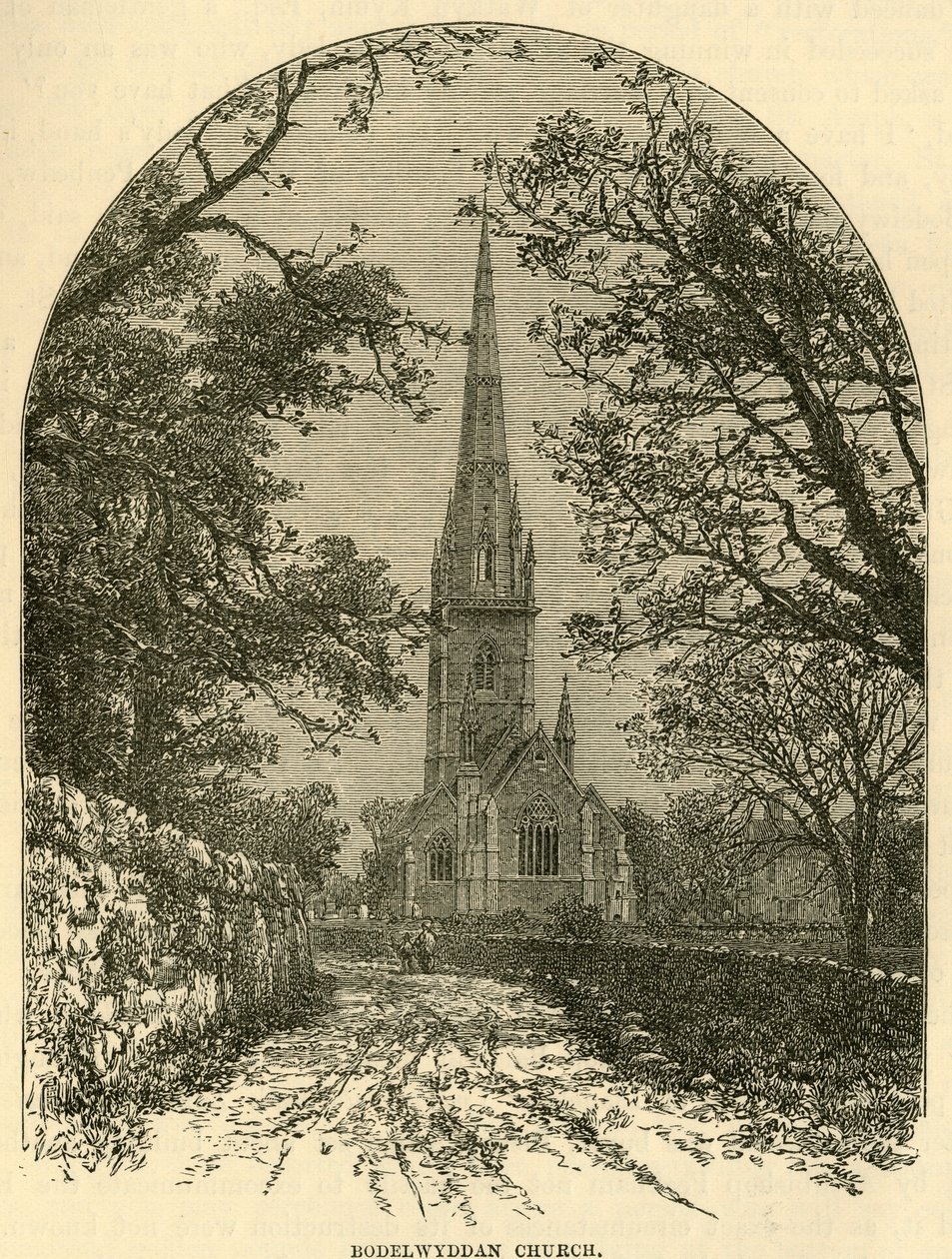 Bodelwyddan kirke, 1898. av Unbekannt