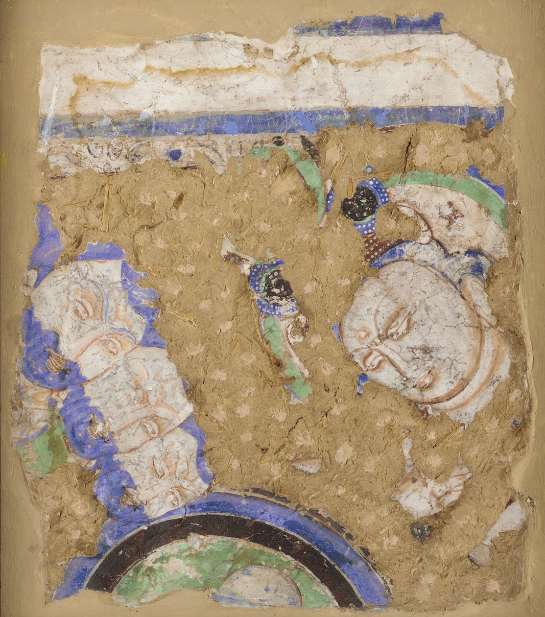 Bodhisattvaer og munker, fra hule 224, 4.-6. århundre. av Unbekannt
