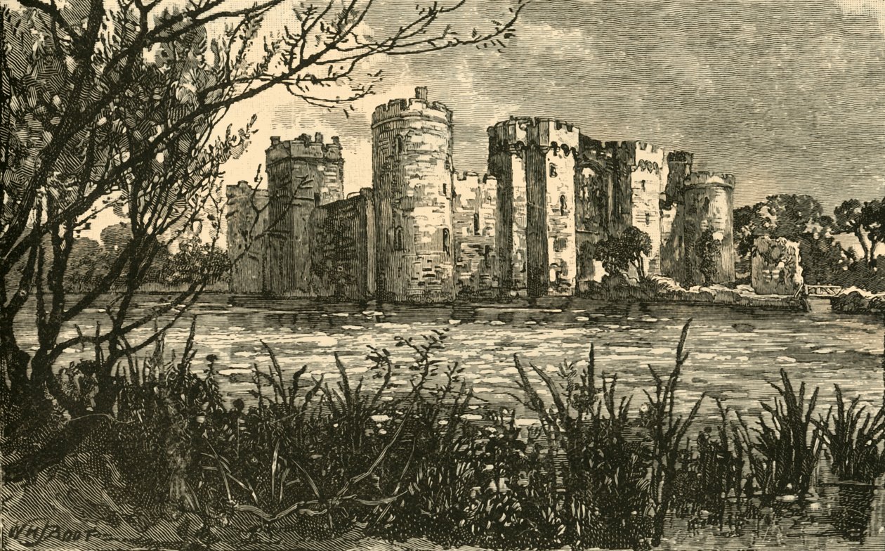 Bodiam slott, 1898. av Unbekannt