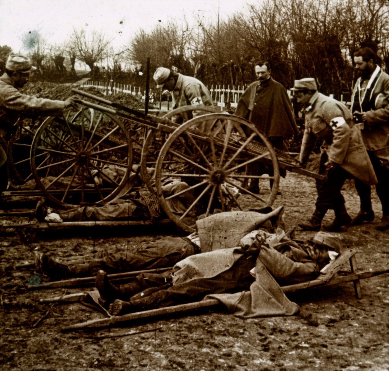 Bodies, Villers-au-Bois, Nord-Frankrike, c1914-c1918 av Unbekannt