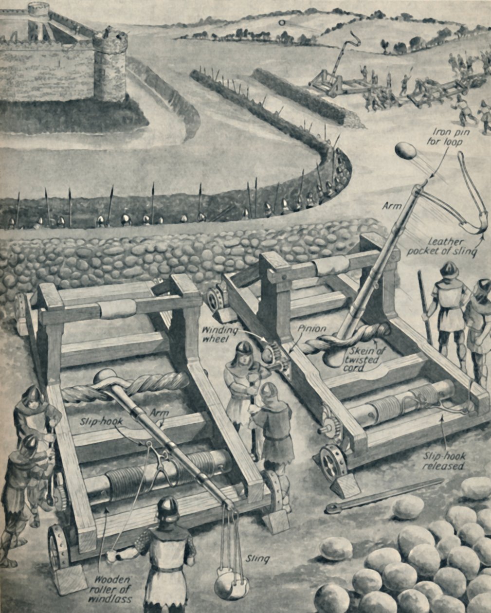 Bombardere et fort i Saxon Times, c1934 av Unbekannt