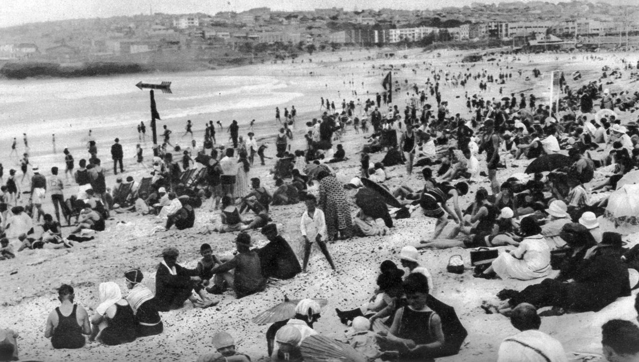 Bondi Beach, Sydney, New South Wales, Australia, c1924 av Unbekannt