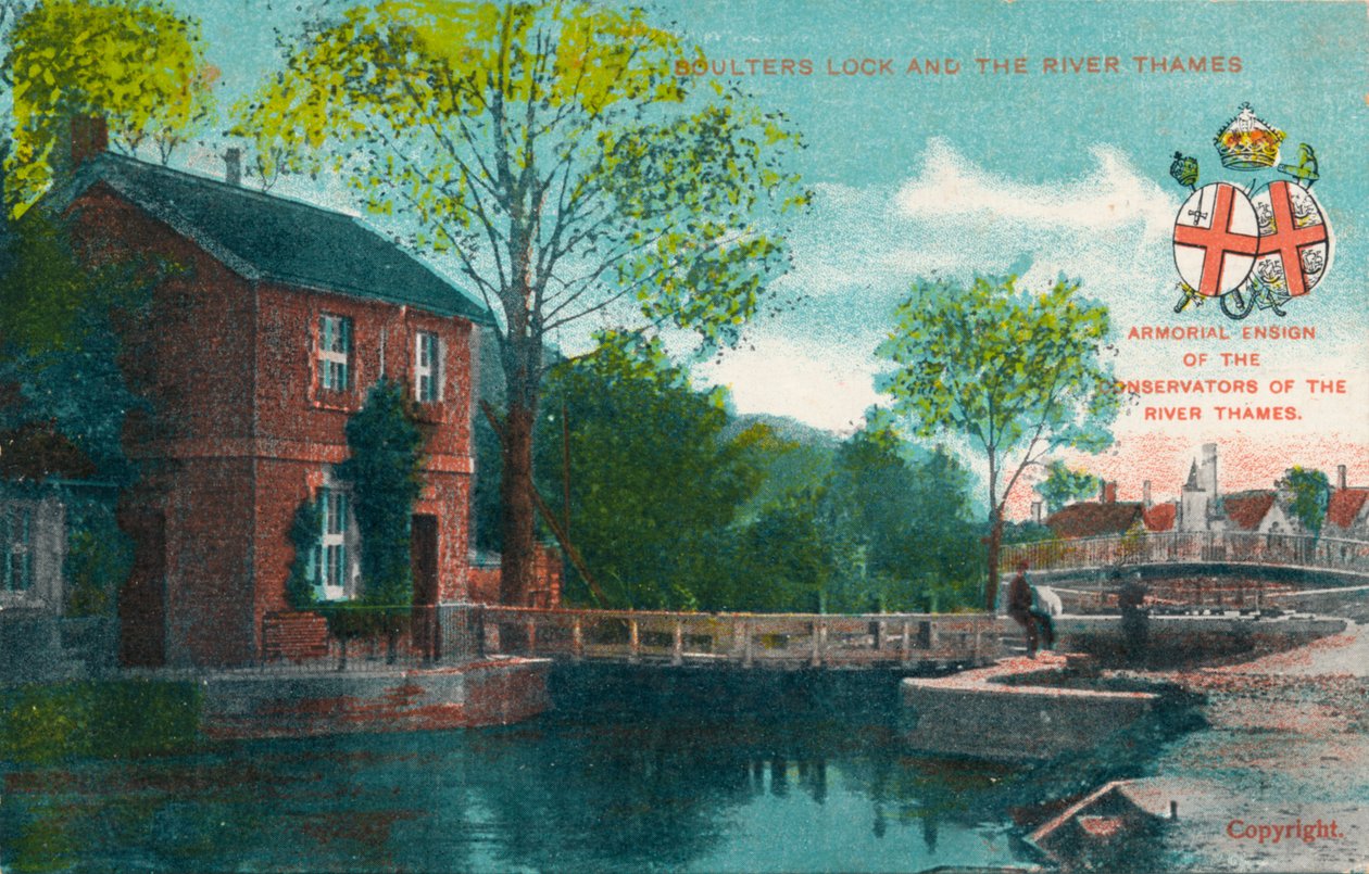 Boulters Lock og Themsen, c1910 av Unbekannt