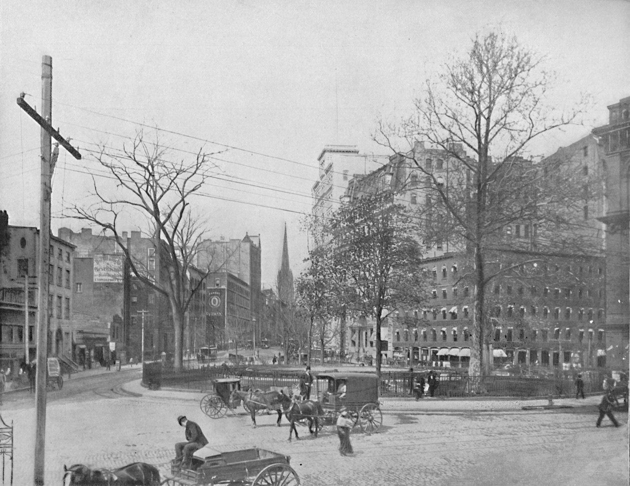 Bowling Green, New York, c1897. av Unbekannt