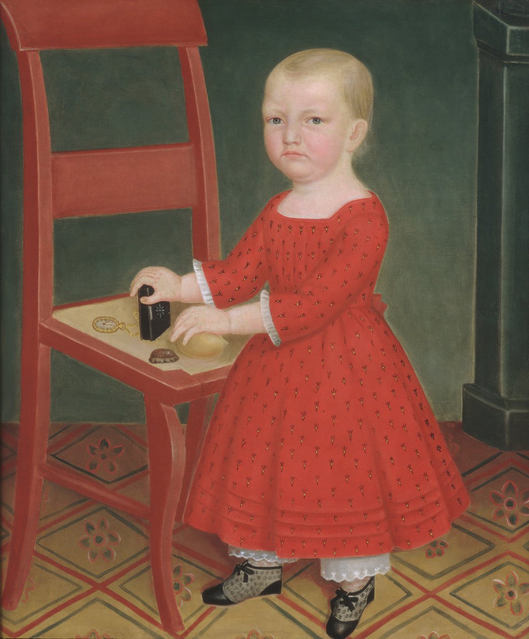 Gutt med blondt hår, ca. 1840-50. av Unbekannt