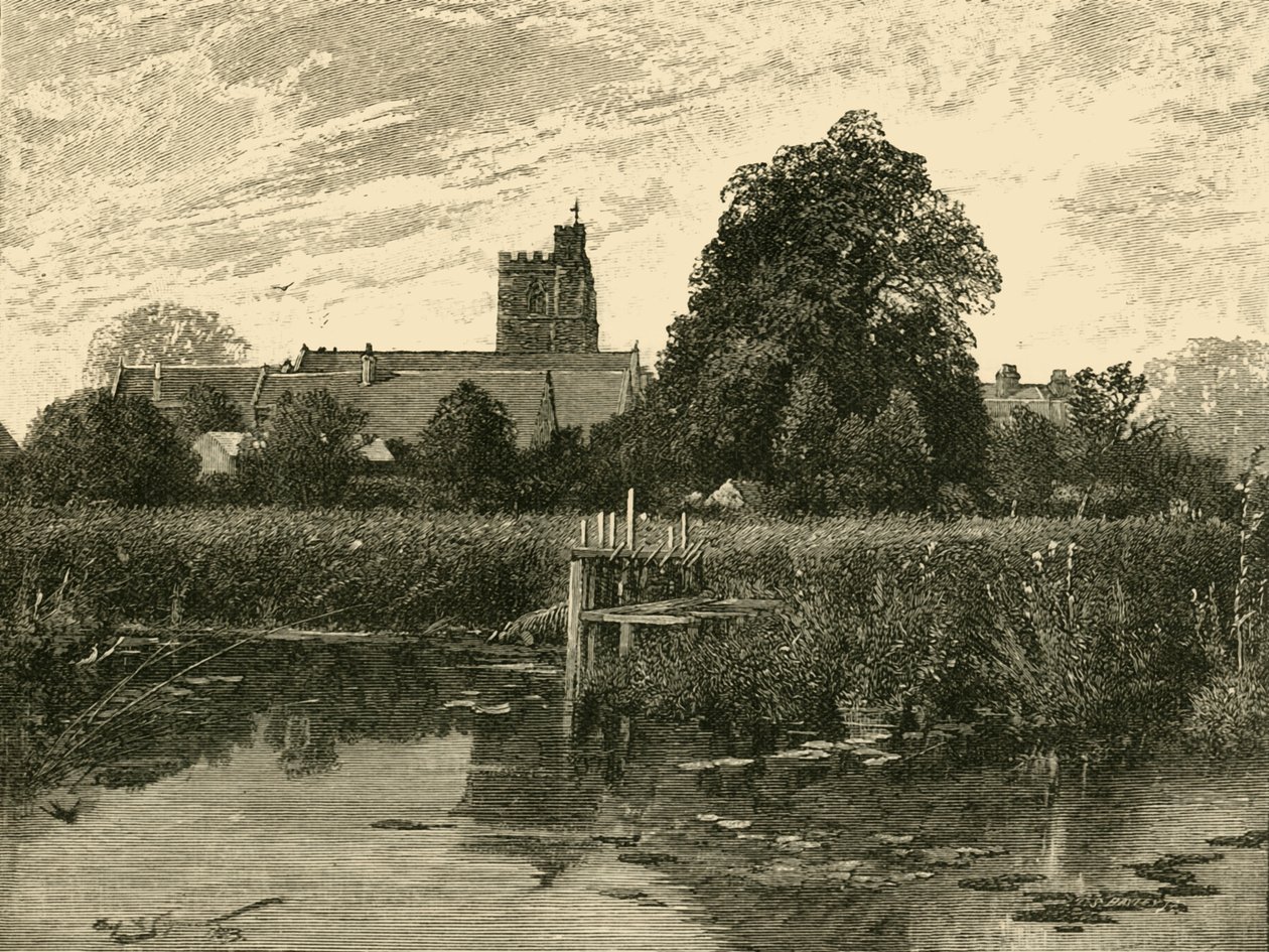 Bray kirke, 1898. av Unbekannt