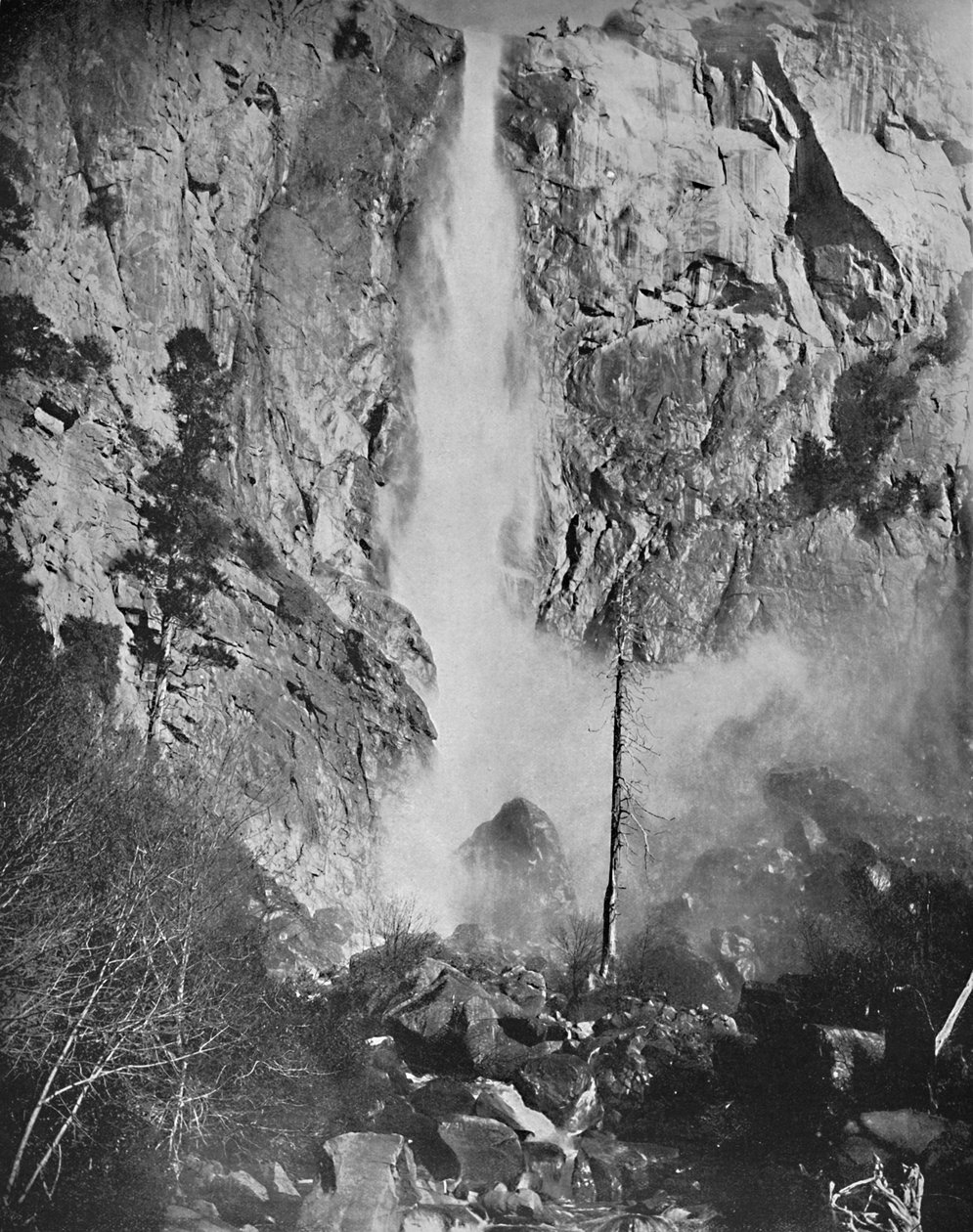 Bridal Veil Fall, Yosemite, Cal., c1897. av Unbekannt