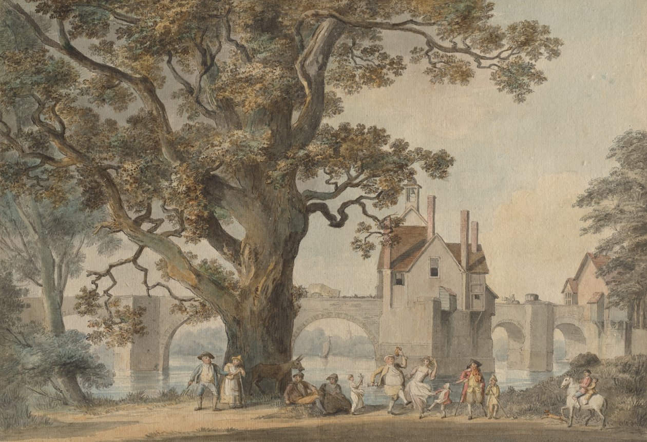 Bridgenorth, Shropshire, ca. 1790. av Unbekannt