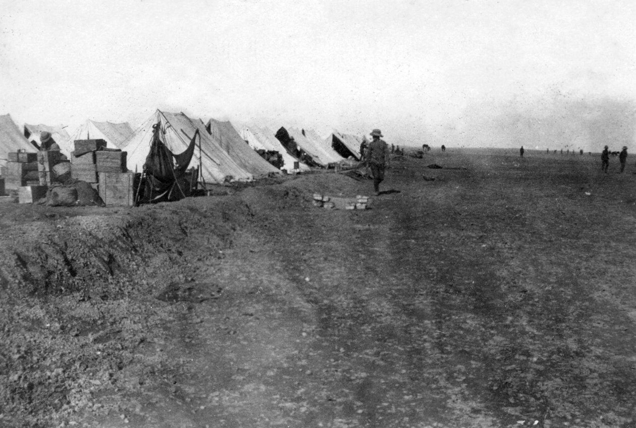 Britisk 15 RWR-leir, nær Bagdad, 1918 av Unbekannt