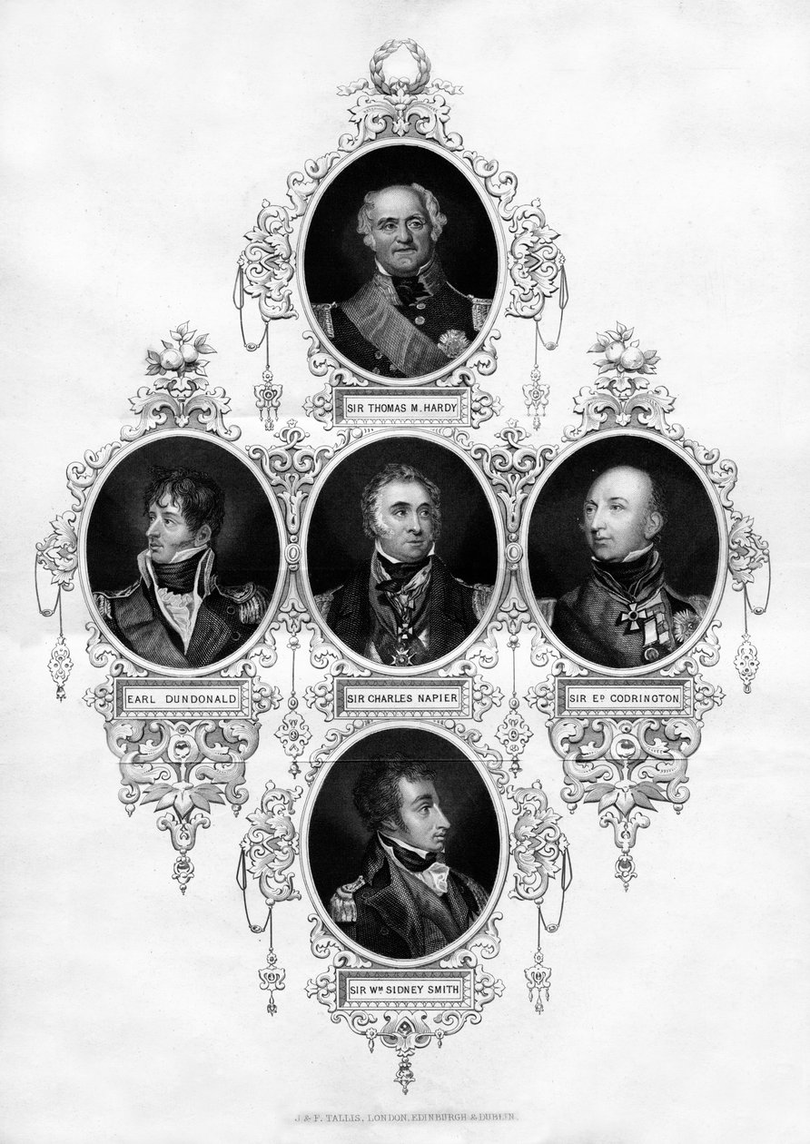 Britiske marineoffiserer, 1837 av Unbekannt