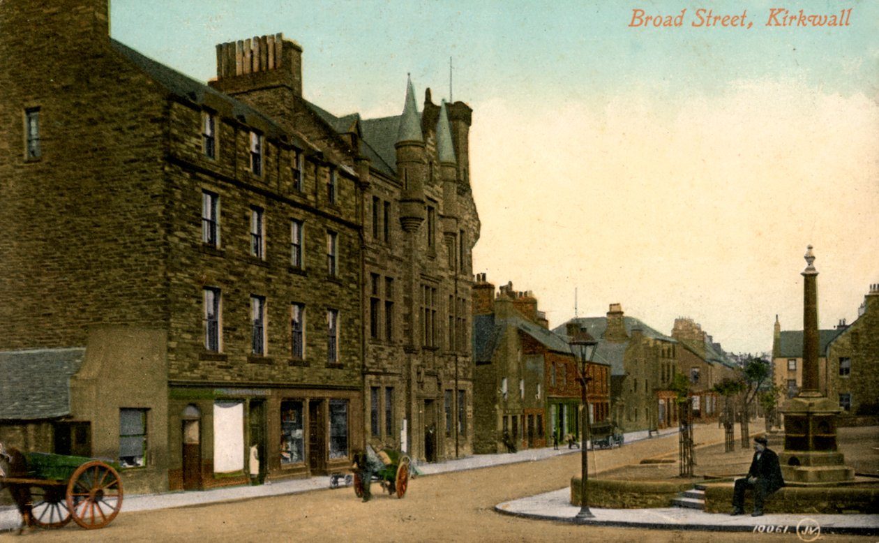 Broad Street, Kirkwall, Orknøyene, Skottland, 1900-tallet av Unbekannt