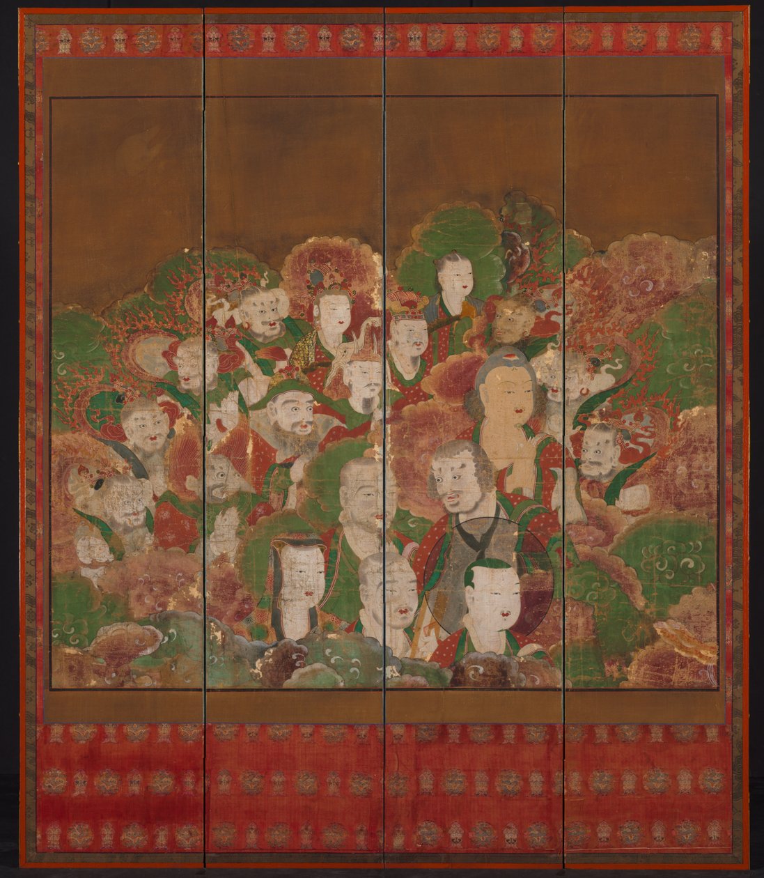 Buddhistiske guder, 1700-1800-tallet. av Unbekannt